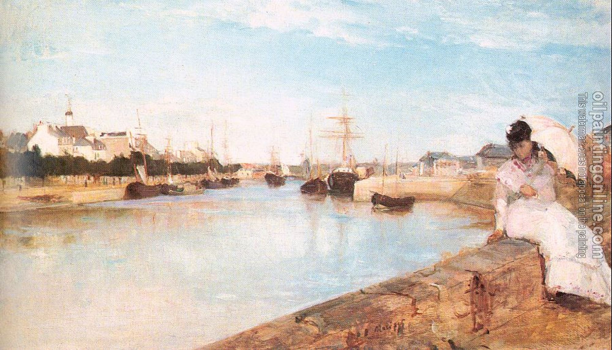 Morisot, Berthe - The Harbor at Lorient